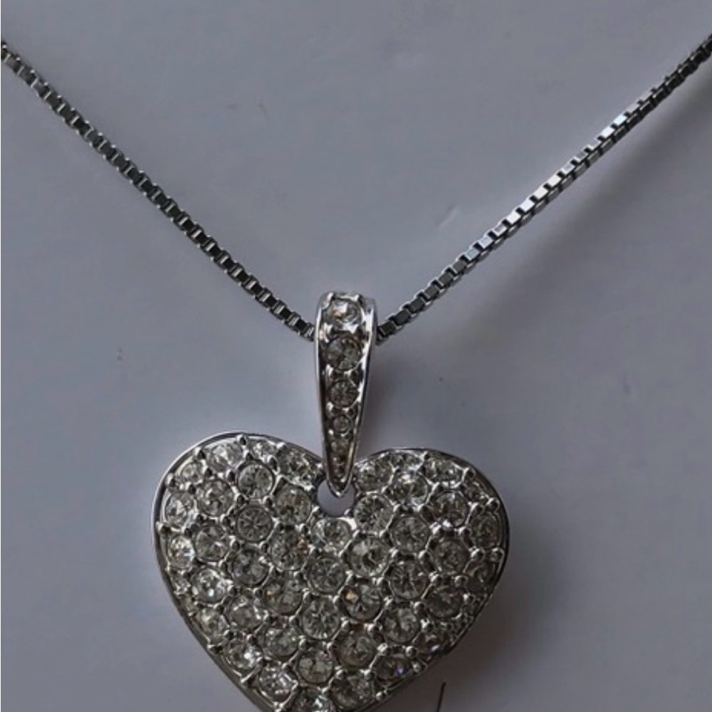 Elegant Swarovski Heart Necklace Heart Pendant Necklace